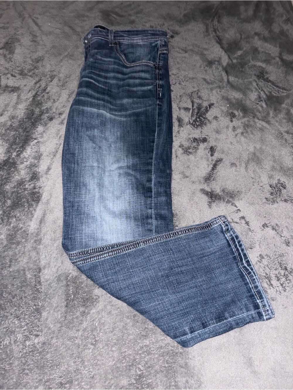 BKE Straight Leg Jeans in Dark Blue Wash